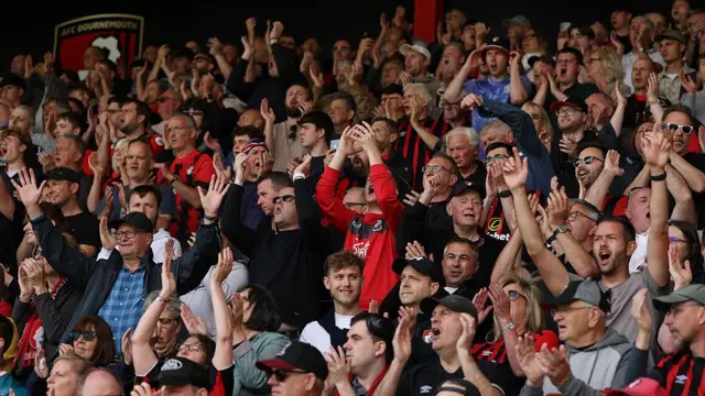 Supporters of AFC Bournemouth