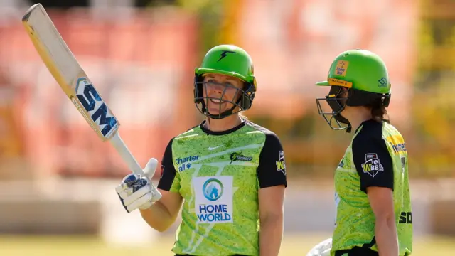 Sydney Thunder's Heather Knight celebrates her half-century