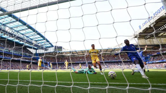 Chelsea's Nicolas Jackson scores against Crystal Palace