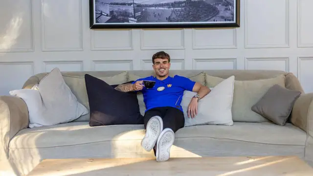 Pep Chavarria is unveiled at Cobham Training Centre