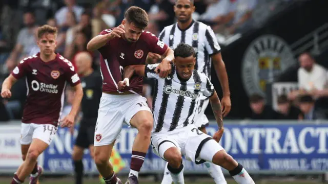 St Mirren v Hearts Graphic