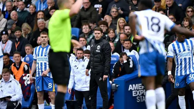 Fabian Hurzeler managing Brighton