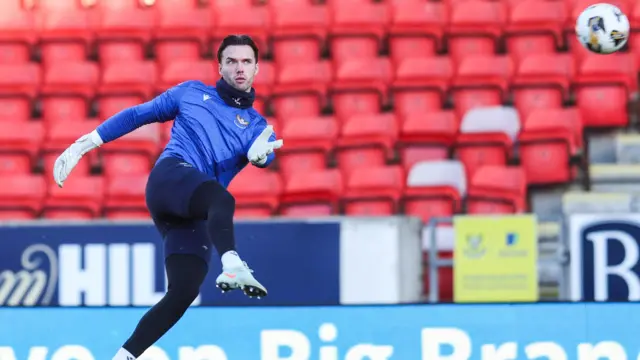 St Johnstone goalkeeper Ross Sinclair