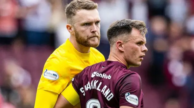 Zander Clark and Lawrence Shankland