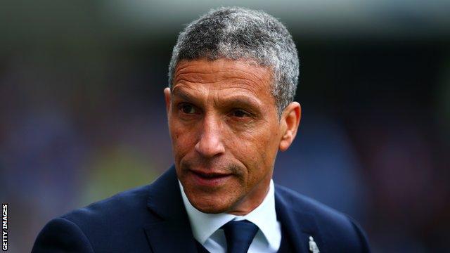 Brighton manager Chris Hughton