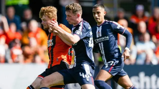 Dundee were beaten 2-0 in the Dundee derby