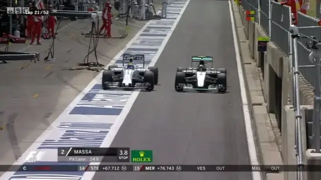 Massa and Rosberg