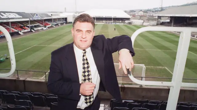 Former Swansea City manager Kevin Cullis at the Vetch Field