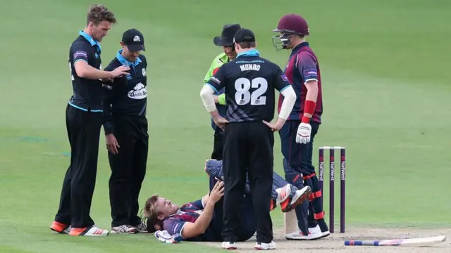 David Willey lays down injured