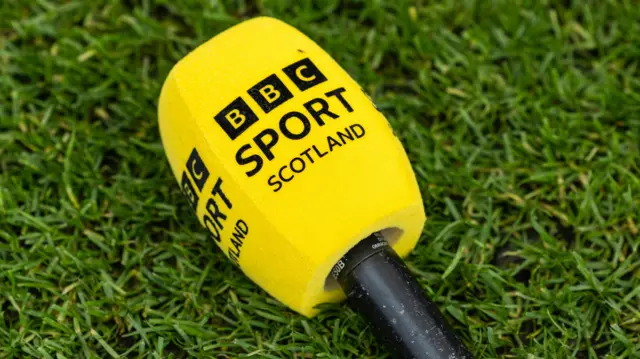 BBC Sport Scotland microphone