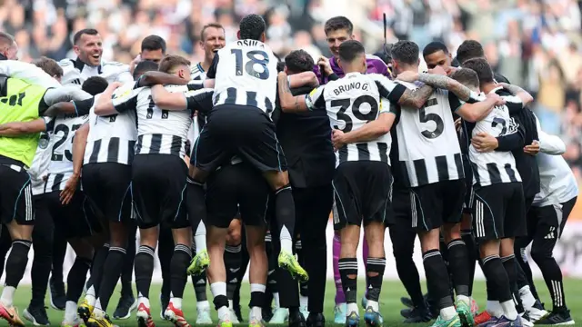 Newcastle players in action