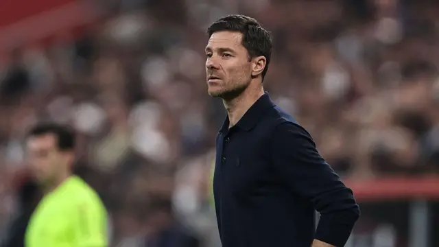 Real Madrid's Spanish coach Xabi Alonso reacts during the Spanish Super Cup final football 