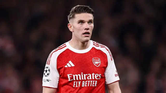Gyokeres playing for Arsenal 