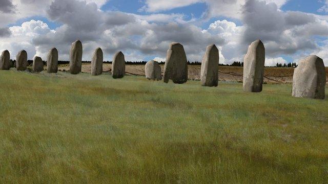 Large stones at Durrington Walls