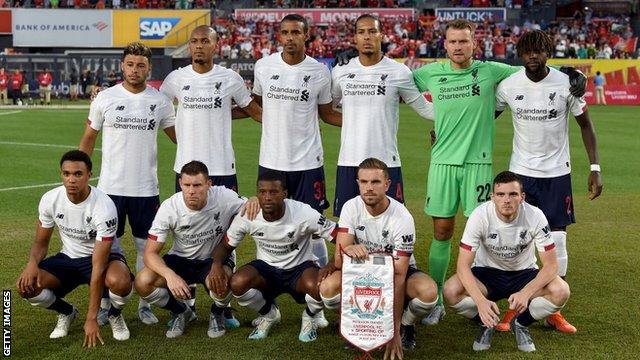 Liverpool squad against Sporting Lisbon