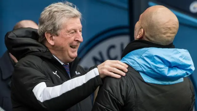 Roy Hodgson and Pep Guardiola