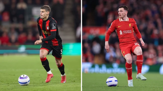 Milos Kerkez and Andy Robertson