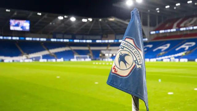 Cardiff City corner flag