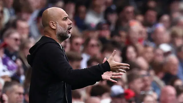 Manchester City's Spanish manager Pep Guardiola