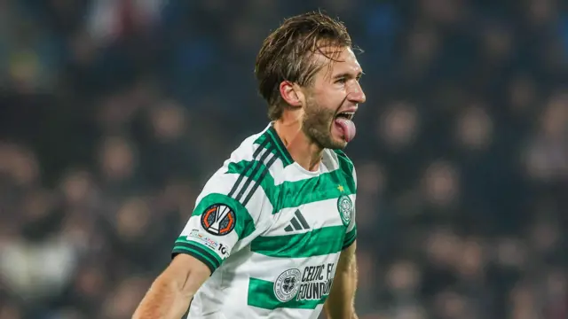 Benjamin Nygren celebrates