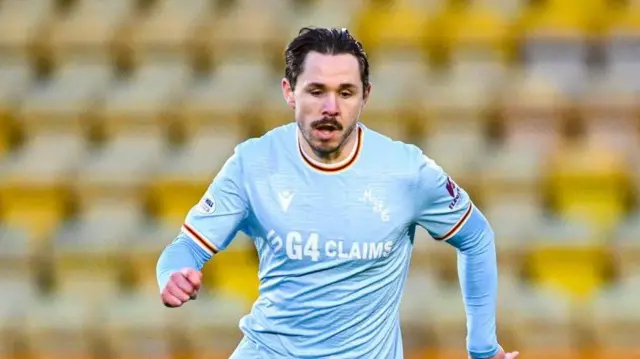 Sam Nicholson in action for Motherwell