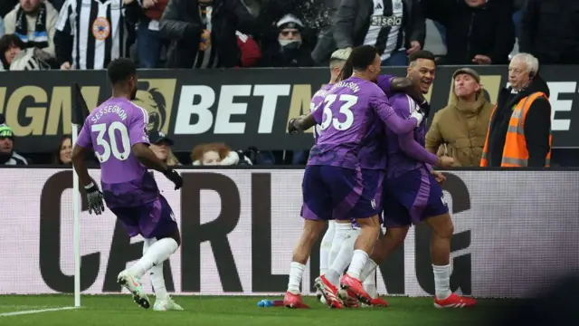 Rodrigo Muniz of Fulham celebrates 