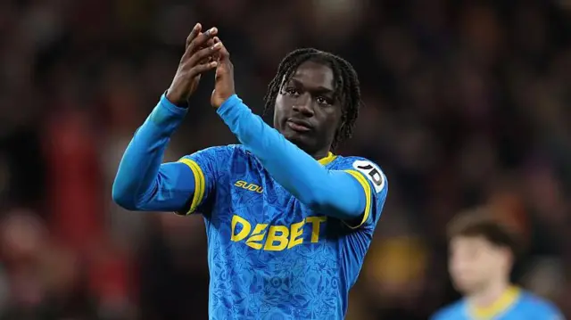 Mateus Mane playing for Wolves