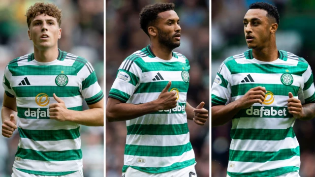 Arne Engels, Auston Trusty and Adam Idah