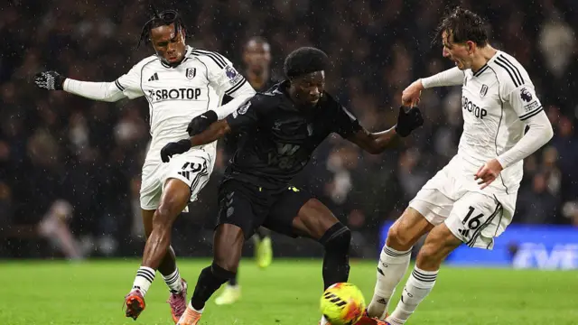 Chukwueze contests for the ball