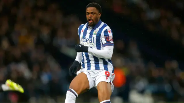 A photo of Josh Maja playing for West Bromwich Albion