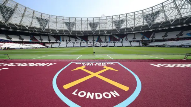 A view of an empty London Stadium from inside the ground