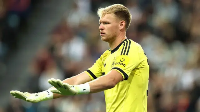Aaron Ramsdale playing for Newcastle 