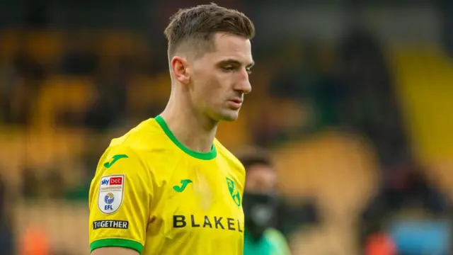 Close up of Norwich City captain Kenny McLean looking dejected after a game