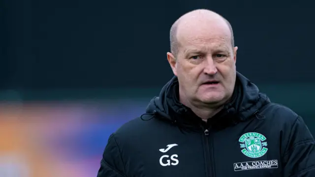 Hibernian manager Grant Scott during a Scottish Women's Premier League match between Hibernian and Rangers at Meadowbank Stadium