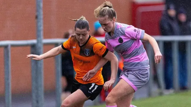 Centre-back Jenna Ferguson, right, has returned to Thistle on a permanent basis