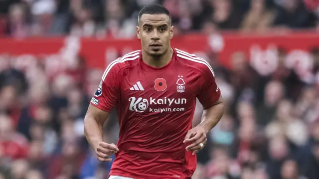 Murillo in action for Nottingham Forest