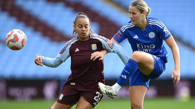 Aston Villa and Leicester play out a 0-0 draw