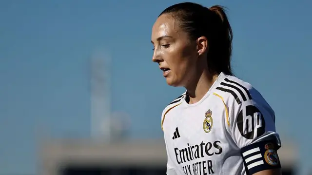 Caroline Weir player of Real Madrid in action during the Liga F match between Real Madrid Femenino and Madrid CFF