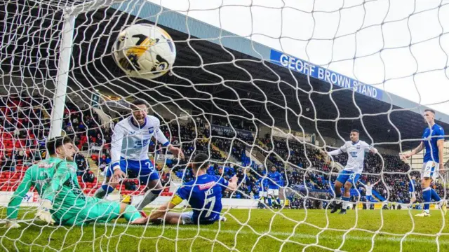 Rangers score v St Johnstone