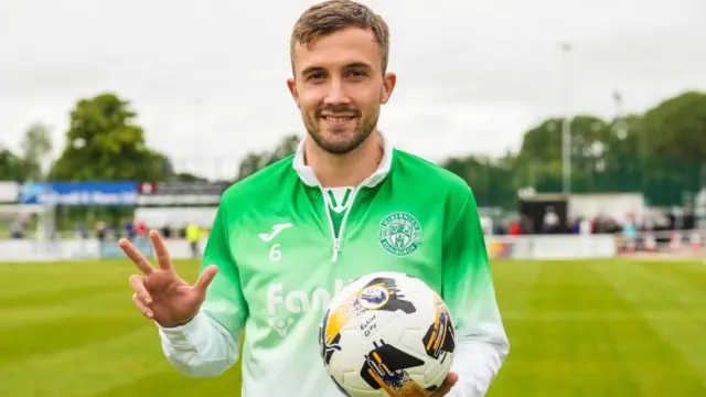 Hibernian striker Dylan Vente