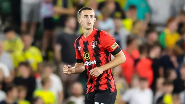 Owen Bevan in action for Bournemouth