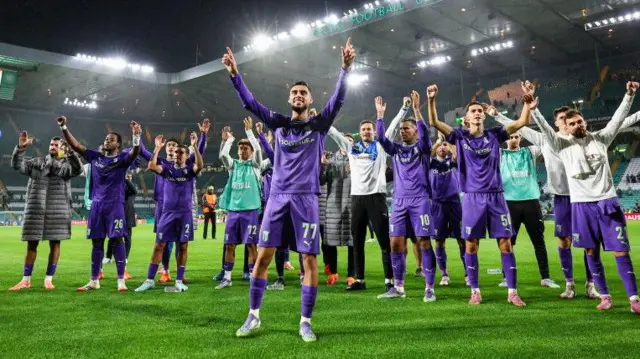 Braga players celebrating