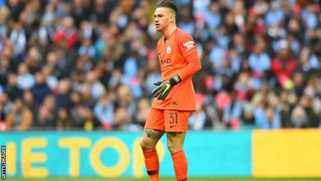 Manchester City goalkeeper Ederson