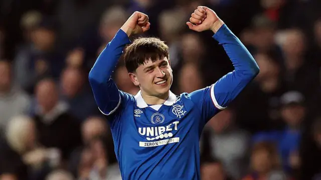 Mikey Moore celebrating