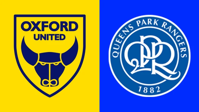 Oxford United and Queens Park Rangers club badges