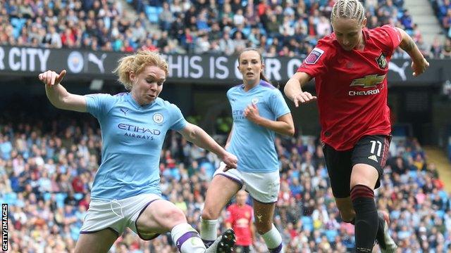 Leah Galton against Manchester City