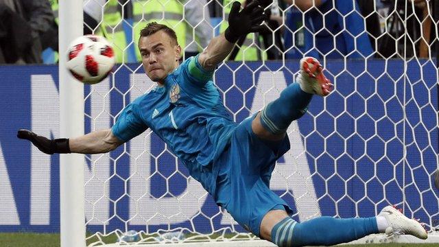 Russia goalkeeper Igor Akinfeev