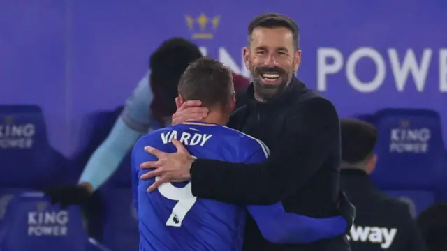 Ruud van Nistelrooy and Jamie Vardy