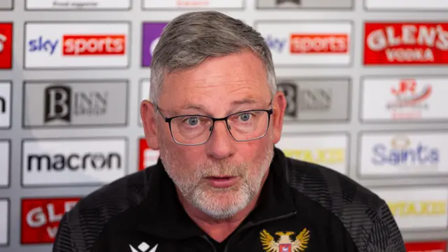 Craig Levein in his pre-match press conference