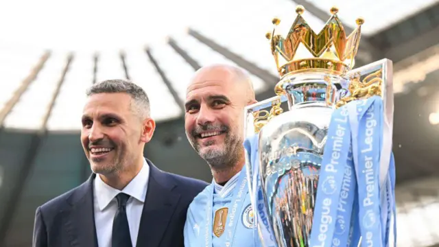 Khaldoon Al Mubarak and Pep Guardiola